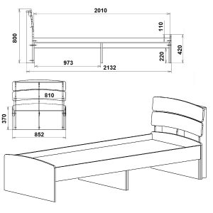 Ліжко Модерн (Компаніт) - Зображення 12