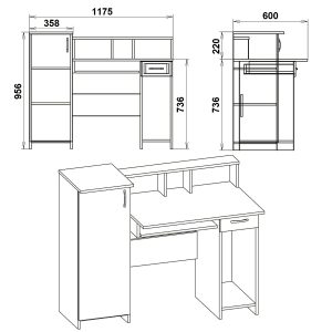 Стіл комп'ютерний Пі-пі-2 (Компаніт) - Зображення 11